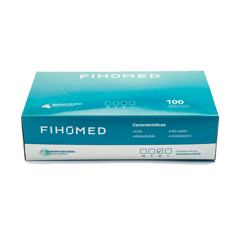 Guante Látex FIHOMED (Bajo en polvo)
